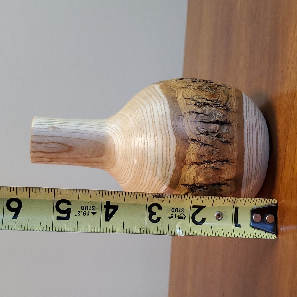 Handcrafted Wooden Bud Vase J Berglund - Picture 8 of 9